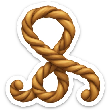 A double twist  sticker