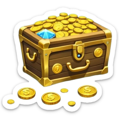 sunken treasure sticker