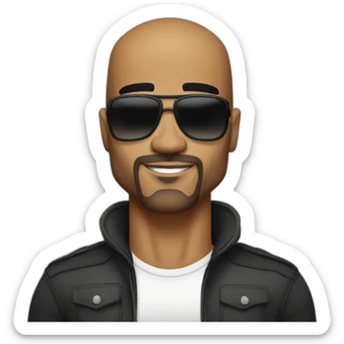 Shemar moore debout dans esprit criminel sticker