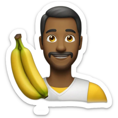 Une banane qui fait la fête sticker