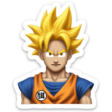 Super saiyan goku sticker