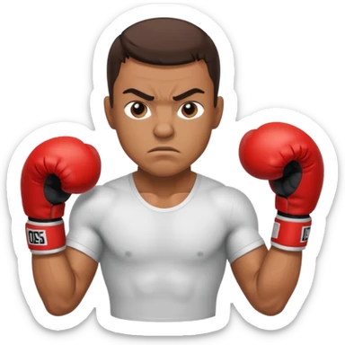 creame iconos de un boxer sticker