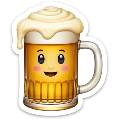 Créame un emojic relacionado con estos 👍🏼🍺 sticker