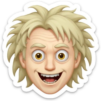 HE IS EXTREMELY INSANE AND CRAZY sticker