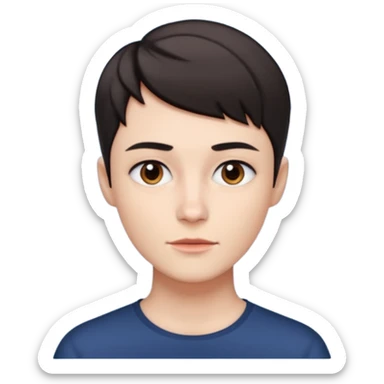 A person who has the sharpest jawline sticker