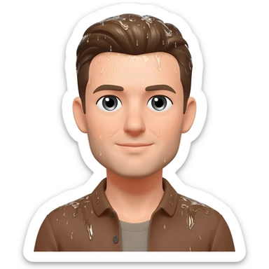 champagne shower sticker