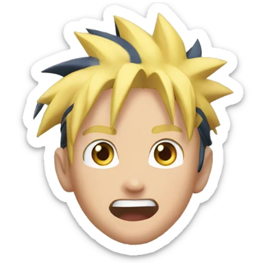 naruto very excited sticker