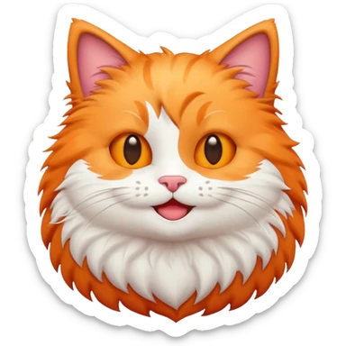 Cute emoj very cutie Cat Hi natural  sticker