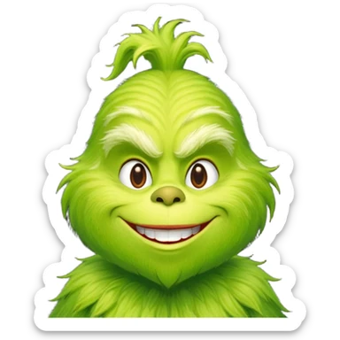 The Grinch is penes sticker