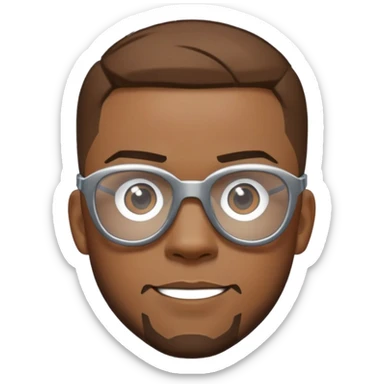 sam wilson with crew cut hair, side-whiskers, and wear safety glasses from  from captain america: civil war sticker