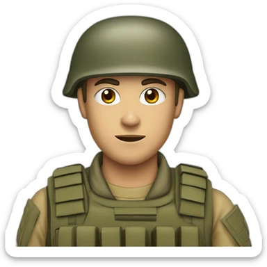 soldier in Israel Defence Force   sticker