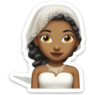 A girl with a morroccan wedding dress sticker