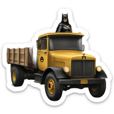 Batgirl monster killer 1917 truck sticker