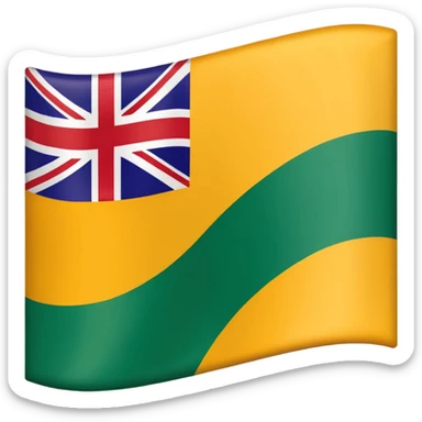 Make a emoji flag of Niue and remove the uk and replace uk with a Zambia flag (btw Zambia needs to be in a corner of an edge of that flag.) sticker