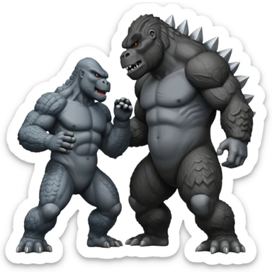 godzilla vs kong sticker