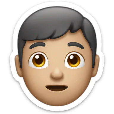 A face interrogative who take photos  sticker