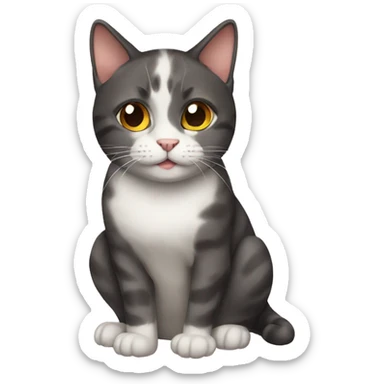 Cat cat sticker