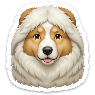 pyrenees mountain white  sticker