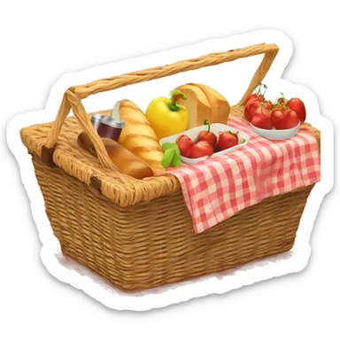 Picnic basket,  sticker