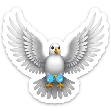 Pair of wings ,in a text copiable format sticker