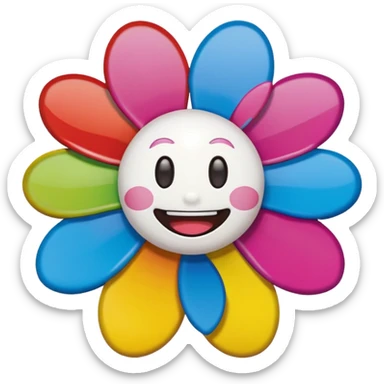 Takashi Murikami Flower sticker