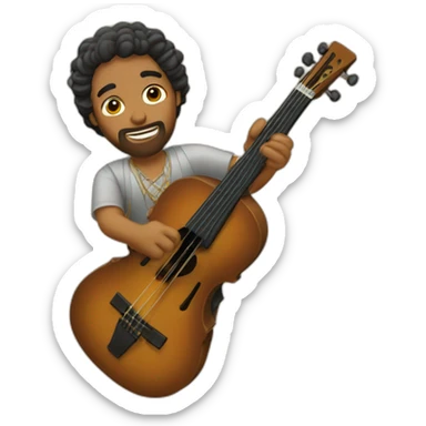 Músico tres caidas sticker