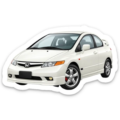 white honda civic 2004 sticker