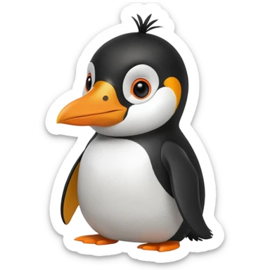 create a penguin from madagascar sticker
