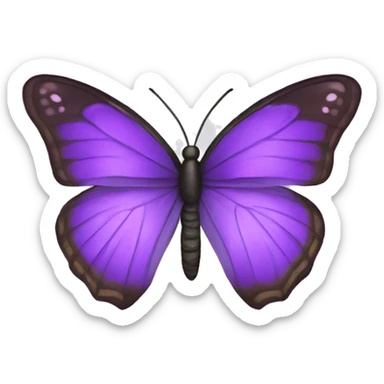 Purple butterfly sticker