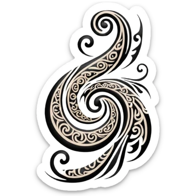 Tattoo between ribs and abdomen sticker