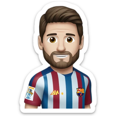 A Lionel Messi sticker
