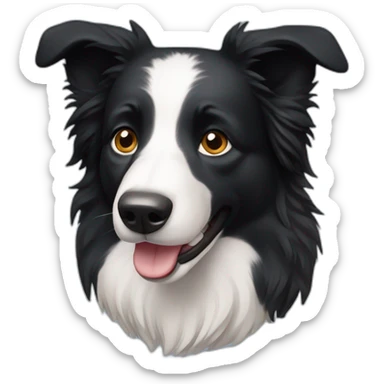 Border collie saludando sticker