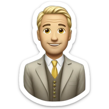 rich guy, a lot of money sticker