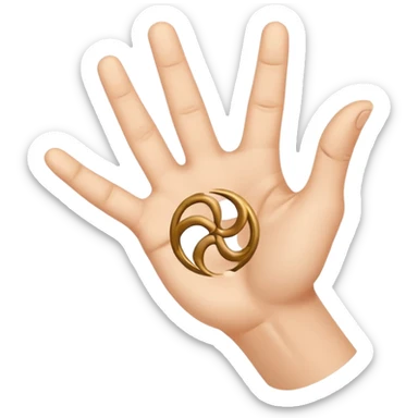 Triskelion hand signal sticker