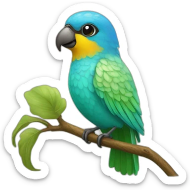 Ninfa pajaro sticker