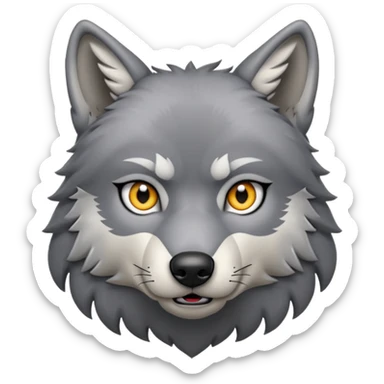 alpha wolf sticker