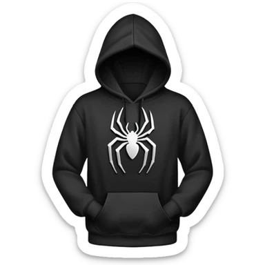 The Black Sp5der Hoodie features a black base with distinctive middle spot where there is a spider web on it, and the whole hoodie is black in the spider web in the middle is black with the no spider in the middle sticker