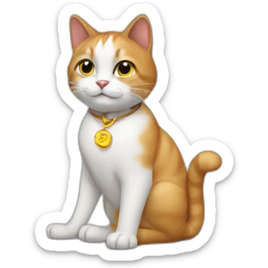 Cat entrepreneur sticker