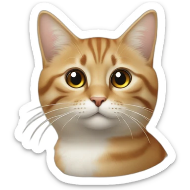 Un chat qui demande pardon a sa meilleure amie  sticker