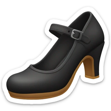 Black Mary Jane’s schoolgirl shoes sticker