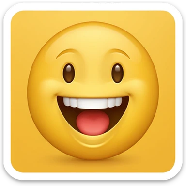 A 'Laughing' emoji, showing joy and amusement sticker
