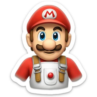 Mario plumber sticker