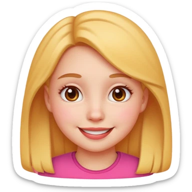 A baddie girl giving cute vibes but don't make it look like more of a human emoji more of a emoji sticker