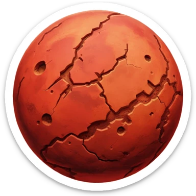 Mars planet emoji copy and paste sticker