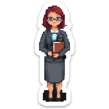 teacher standing sticker
