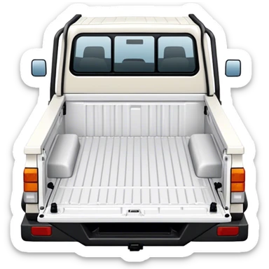 landcruiser 79 series truck bed - Toyota (Model Year: 2008) (Iconic colour: white) sticker