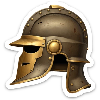 Old roman helmet sticker
