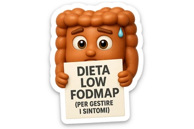 EMOJI STILE IPHONE DI UN INTESTINO UMANO ANATOMICO CHE GUARDA UN FOGLIO CON LA SCRITTA "DIETA LOW FODMAP (PER GESTIRE I SINTOMI)", FAGLI ANCHE LA PARTE BIANCA DEGLI OCCHI, NON SOLO LE PUPILLE, IPERREALISTICO 4K sticker