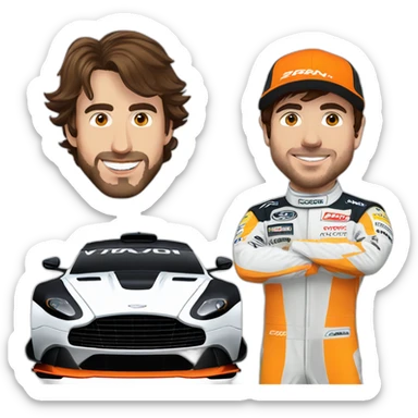 Fernando alonso & Aston Martin sticker