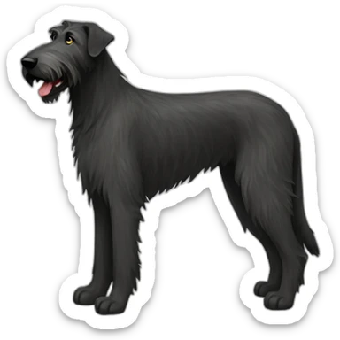 black irish wolfhound sticker